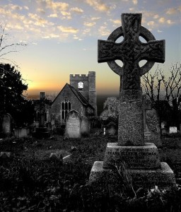 Celtic-Cross-in-front-of-Church-CC-Image-courtesy-of-Librarian-by-asplosh-on-Flickr1